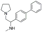 (1-Biphenyl-4-yl-2-pyrrolidin-1-yl-ethyl)-methyl-amine 结构式