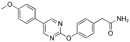 2-(4-([5-(4-METHOXYPHENYL)PYRIMIDIN-2-YL]OXY)PHENYL)ACETAMIDE 结构式