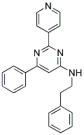 6-PHENYL-N-(2-PHENYLETHYL)-2-PYRIDIN-4-YLPYRIMIDIN-4-AMINE 结构式