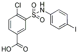 4-CHLORO-3-(4-IODO-PHENYLSULFAMOYL)-BENZOIC ACID 结构式