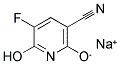 2,6-DIHYDROXY-5-FLUORONICOTINONITRILE MONOSODIUM SALT 结构式