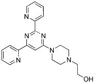 2-[4-(2,6-DIPYRIDIN-2-YLPYRIMIDIN-4-YL)PIPERAZIN-1-YL]ETHANOL 结构式