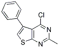 4-CHLORO-2-METHYL-5-PHENYLTHIENO[2,3-D]PYRIMIDINE 结构式