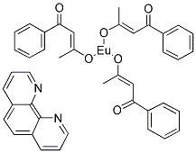 TRIS(BENZOYLACETONATO) MONO(PHENANTHROLINE)EUROPIUM(III) 结构式