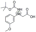 (R)-3-(BOC-氨)-3-(3-甲氧苯基)丙酸 结构式