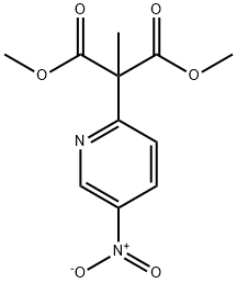 DIMETHYL 2-METHYL-2-(5-NITRO-2-PYRIDINYL)MALONATE 结构式