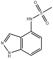 N-(1H-吲唑-4-基)甲磺酰胺 结构式