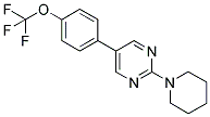2-PIPERIDIN-1-YL-5-[4-(TRIFLUOROMETHOXY)PHENYL]PYRIMIDINE 结构式