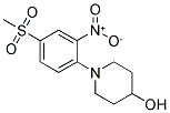 1-[4-(METHYLSULFONYL)-2-NITROPHENYL]PIPERIDIN-4-OL 结构式