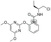 (2S)-1-Chloro-2-[2-[(4,6-dimethoxypyrimidin-2-yl)oxy]benzamido]butane 结构式