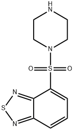 4-(PIPERAZINE-1-SULFONYL)-BENZO[1,2,5]THIADIAZOLE 结构式