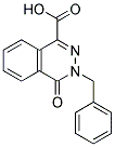 3-BENZYL-4-OXO-3,4-DIHYDRO-PHTHALAZINE-1-CARBOXYLIC ACID 结构式