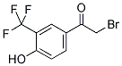 4-HYDROXY-3-(TRIFLUOROMETHYL)PHENACYL BROMIDE 结构式