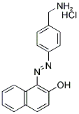 1-[(4-AMINOMETHYLPHENYL)AZO]-2-NAPHTHOL HYDROCHLORIDE 结构式