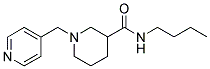 N-BUTYL-1-(4-PYRIDINYLMETHYL)PIPERIDINE-3-CARBOXAMIDE 结构式