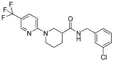 N-(3-Chlorobenzyl)-1-(5-(trifluoromethyl)pyridin-2-yl)piperidine-3-carboxamide 结构式