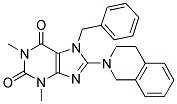7-BENZYL-8-(3,4-DIHYDROISOQUINOLIN-2(1H)-YL)-1,3-DIMETHYL-1H-PURINE-2,6(3H,7H)-DIONE 结构式