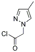 (4-甲基吡唑-1-基)乙酰氯 结构式