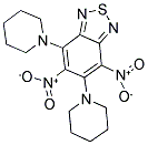 4,6-DINITRO-5,7-DIPIPERIDIN-1-YL-2,1,3-BENZOTHIADIAZOLE 结构式
