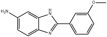 2-(3-METHOXY-PHENYL)-1 H-BENZOIMIDAZOL-5-YLAMINE 结构式