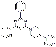 2-PHENYL-4-PYRIDIN-2-YL-6-(4-PYRIDIN-2-YL-PIPERAZIN-1-YL)-PYRIMIDINE 结构式