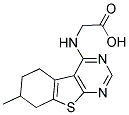 (7-Methyl-5,6,7,8-tetrahydro-benzo[4,5]thieno[2,3-d]pyrimidin-4-ylamino)-acetic acid 结构式