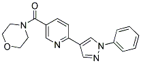 4-([6-(1-PHENYL-1H-PYRAZOL-4-YL)PYRIDIN-3-YL]CARBONYL)MORPHOLINE 结构式