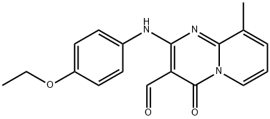 2-[(4-ETHOXYPHENYL)AMINO]-9-METHYL-4-OXO-4H-PYRIDO[1,2-A]PYRIMIDINE-3-CARBALDEHYDE 结构式