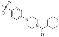 CYCLOHEXYL-[4-(4-METHANESULFONYL-PHENYL)-PIPERAZIN-1-YL]-METHANONE 结构式