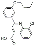 2-(3-丁氧基苯基)-8-氯喹啉-4-羧酸 结构式