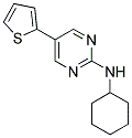 N-CYCLOHEXYL-5-THIEN-2-YLPYRIMIDIN-2-AMINE 结构式