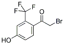 4-HYDROXY-2-(TRIFLUOROMETHYL)PHENACYL BROMIDE 结构式