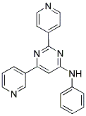 N-PHENYL-6-PYRIDIN-3-YL-2-PYRIDIN-4-YLPYRIMIDIN-4-AMINE 结构式