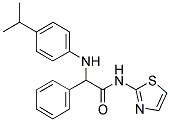 2-(4-Isopropylanilino)-2-phenyl-N-(1,3-thiazol-2-yl)acetamide 结构式