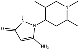 5-AMINO-1-(1,2,5-TRIMETHYL-PIPERIDIN-4-YL)-1H-PYRAZOL-3-OL 结构式