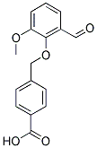 4-[(2-FORMYL-6-METHOXYPHENOXY)METHYL]BENZOIC ACID 结构式