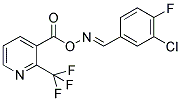 2-AZA-3-(3-CHLORO-4-FLUOROPHENYL)-1-OXA-1-[2-(TRIFLUOROMETHYL)PYRIDIN-3-YL]CARBONYLPROP-2-ENE 结构式