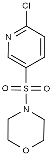4-(6-CHLORO-PYRIDINE-3-SULFONYL)-MORPHOLINE 结构式