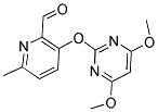 3-[(4,6-DIMETHOXY-2-PYRIMIDINYL)OXY]-6-METHYL-2-PYRIDINECARBALDEHYDE 结构式