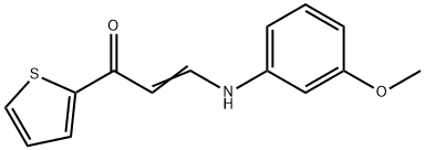 (E)-3-(3-METHOXYANILINO)-1-(2-THIENYL)-2-PROPEN-1-ONE 结构式