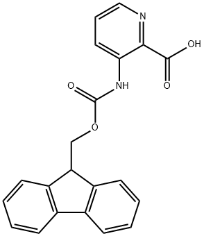 3-((((9H-芴-9-基)甲氧基)羰基)氨基)吡啶甲酸 结构式