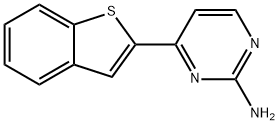 4-(1-BENZOTHIOPHEN-2-YL)-2-PYRIMIDINAMINE 结构式