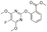 2-[(4,6-DIMETHOXY-5-FLUOROPYRIMIDIN-2-YL)OXY]BENZOIC ACID, METHYL ESTER 结构式