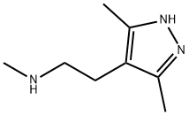 2-(3,5-二甲基-1H-吡唑-4-基)-N-甲基乙-1-胺 结构式