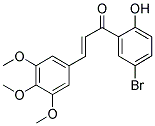 5'-BROMO-2'-HYDROXY-3,4,5-TRIMETHOXYCHALCONE 结构式