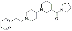 1-[(1-((2-PHENYLETHYL)PIPERIDIN-4-YL)PIPERIDIN-3-YL)CARBONYL]PYRROLIDINE 结构式