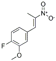 1-(4-Fluoro-3-methoxyphenyl)-2-nitropropene 结构式