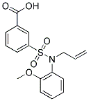 3-[ALLYL-(2-METHOXY-PHENYL)-SULFAMOYL]-BENZOIC ACID 结构式