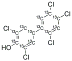 13C12-2',3,4',5,5'-PENTACHLORO-4-BIPHENYLOL 结构式