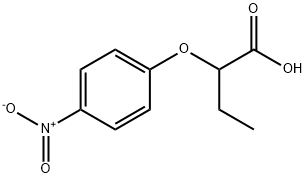 2-(4-硝基苯氧基)丁酸 结构式